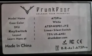 Teclado Mecánico Drunkdeer A75 Pro Nuevo Precintad