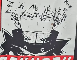 Camiseta Negra Bakugou Anime