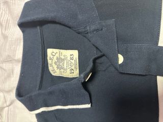 Polo Hackett Hombre Azul y Blanco Talla XL