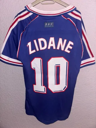 Camiseta Fútbol Retro Zidane Francia 1998