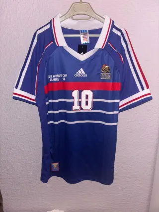 Camiseta Fútbol Retro Zidane Francia 1998