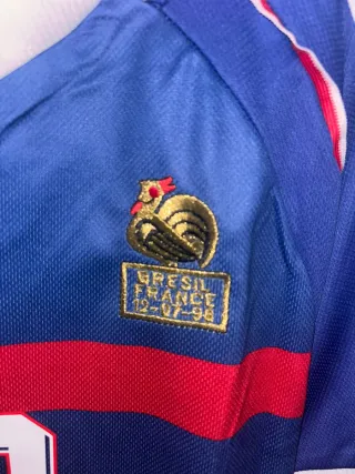 Camiseta Fútbol Retro Zidane Francia 1998