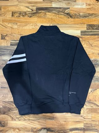 Sudadera Wasted Paris Negra Media Cremallera