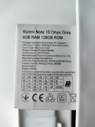 Xiaomi Redmi Note 10 128GB como nuevo