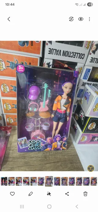 Boneca k pop demon hunters rumi com Acessórios