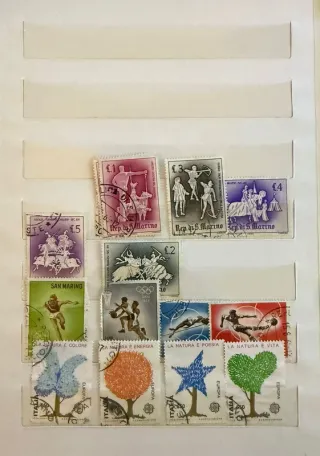 Lotto francobolli San Marino e Italia