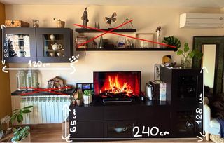 URGE VENTA Mueble salón modular IKEA BESTÅ wengué