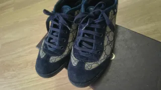 Bambas Gucci Beige/Negro Talla 36 (equivale 37)