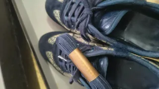 Bambas Gucci Beige/Negro Talla 36 (equivale 37)