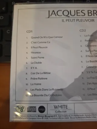 CD Jacques Brel - Il Peut Pleuvoir (2CD)