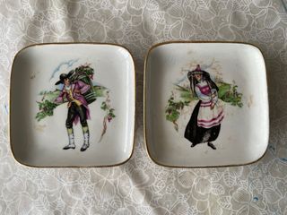 Pareja de Ceniceros Vintage con Figuras