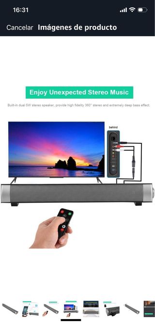 Barra de Sonido Bluetooth