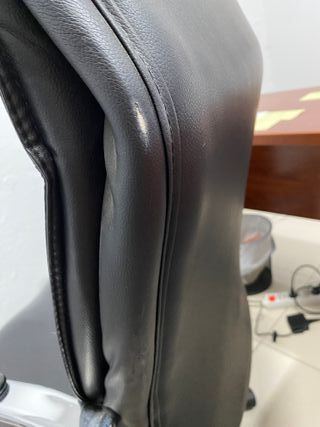 Sillón de escritorio reclinable negro