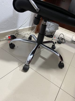 Sillón de escritorio reclinable negro