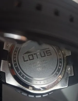 Reloj Lotus Quartz Hombre Negro/Plata