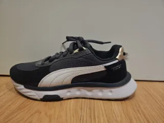 Tênis Puma Dourado , Cinza e Preto