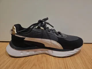 Tênis Puma Dourado , Cinza e Preto