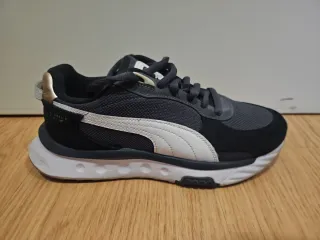 Tênis Puma Dourado , Cinza e Preto