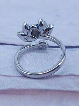 Anillo Plata 925 Flor de Loto Ajustable