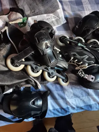 Patines Oxelo Talla 35-38 + Protecciones