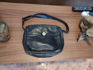 Bolso de piel mujer negro