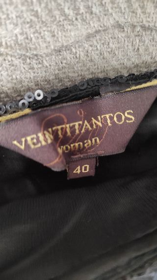 Falda lentejuelas talla 40 marca Veintitantos