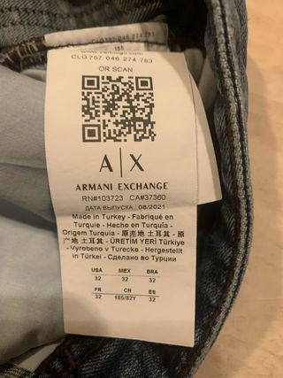 Jeans Armani Taglia 32