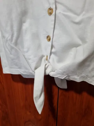 Camisa blanca Pull&Bear