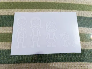 Pegatina familia personalizada para Álvaro C.