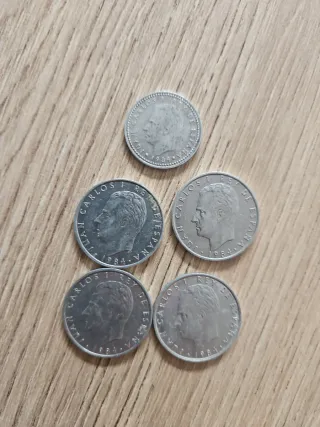 Lote 12 Monedas Pesetas 1982-1989