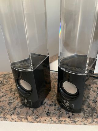 Altavoces con luz de agua (2 unidades)