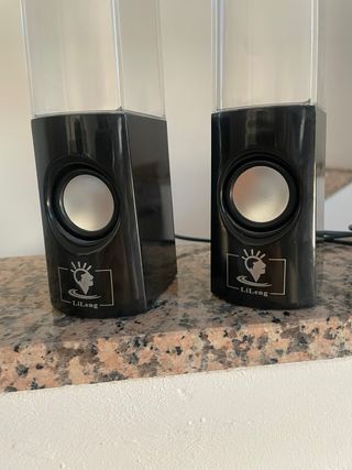 Altavoces con luz de agua (2 unidades)