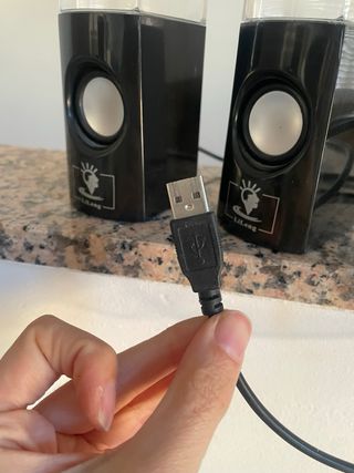 Altavoces con luz de agua (2 unidades)