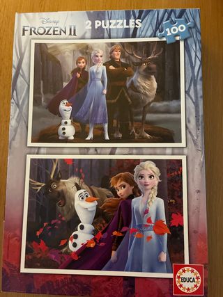 2 Puzzles Frozen II 100 Piezas Educa