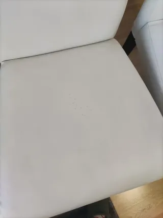 Pack 6 sillas comedor polipiel blanca