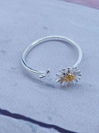 Anillo Plata 925 Ajustable Flor