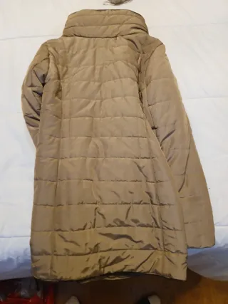 Abrigo Plumas Beige Talla 38