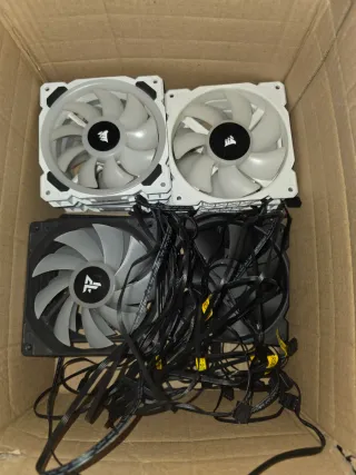 Lote ventiladores PC (Corsair y Tempest)