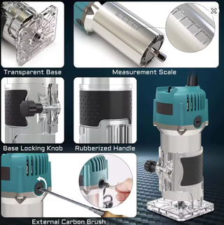 Fresadora Enrutador Madera 800W 30000RPM