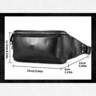 Riñonera en auténtica y legítima piel. Bullcaptain