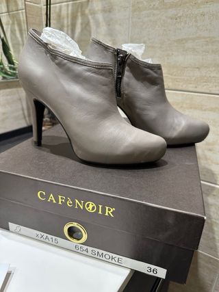 Botines Cafènoir Gris Topo / Taupe Talla 38