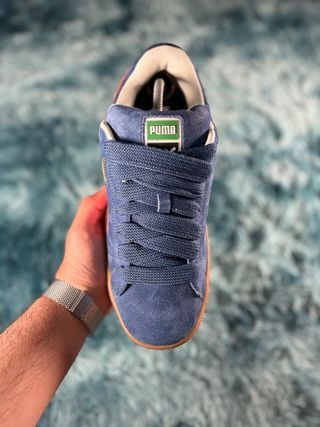 Tênis Puma Suede XL Azul e Rosa