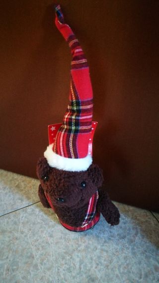 Gnomo ferma porta orsetto peluche