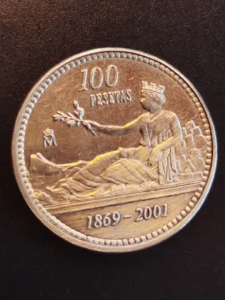 Moneda 100 Pesetas 2001