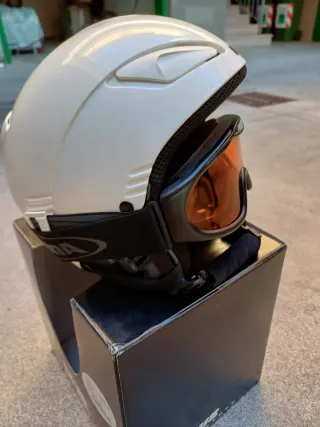 Casco sci con maschera Alpina