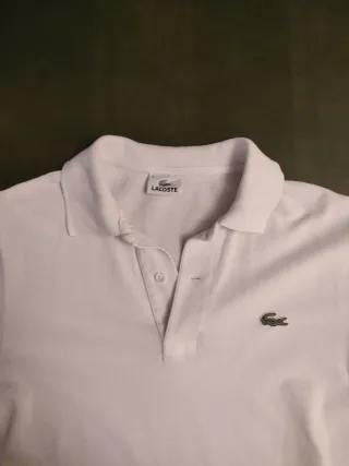 Polo Lacoste Blanco