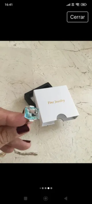 Anillo Plata Piedra Azul