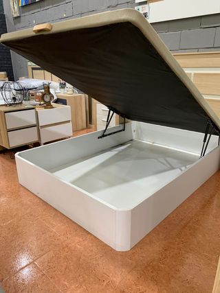 Canapé abatible beige y blanco desde 176.99€