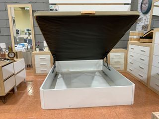 Canapé abatible beige y blanco desde 176.99€