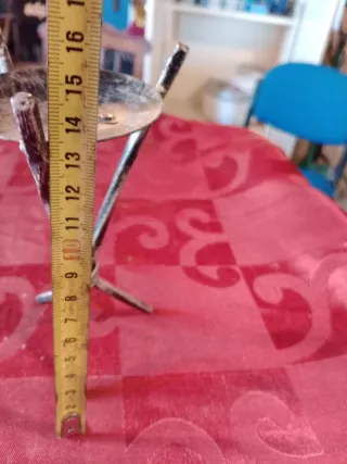 Suporte de vela rústico